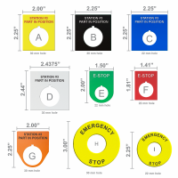 1/16" Plastic Push-Button Tags
