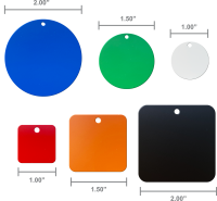 1/16" Blank Plastic Valve Tags