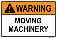 Warning: Moving Machinery
