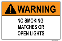 Warning: No Smoking, Matches Or Open Lights