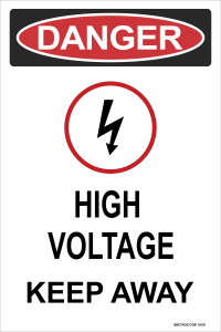Danger: High Voltage - Keep Away (Graphic)