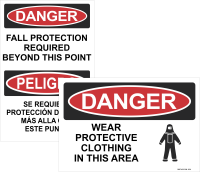 Danger: PPE Signs