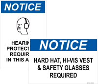 Notice: PPE Signs