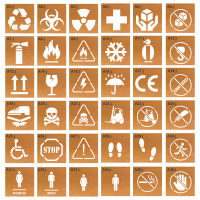 Oil Board Symbol Stencils