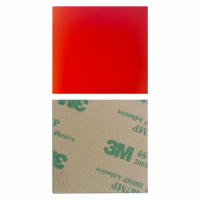 CLEARANCE! 1.625" x 1.625" Red Plastic Tags (75)
