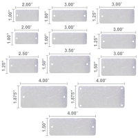 .030" Blank Stainless Steel Tags