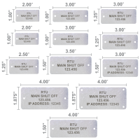 .030" Engraved Stainless Steel Tags
