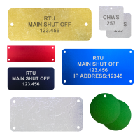 Industrial Metal Tags (Engraved & Blank)