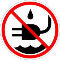 ISO Prohibited - No Liquids Near Plug