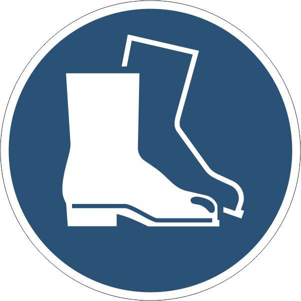 ISO Mandatory - M008 Wear Safety Footwear