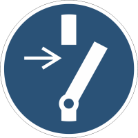 ISO Mandatory - M021 Disconnect Before Maintenance or Repair