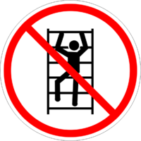 ISO Prohibited - P009 Do Not Climb