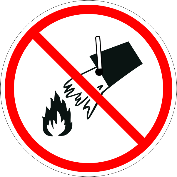 ISO Prohibited - P011 Do Not Extinguish With Water