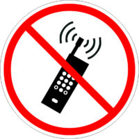ISO Prohibited - P013 No Mobile Phones