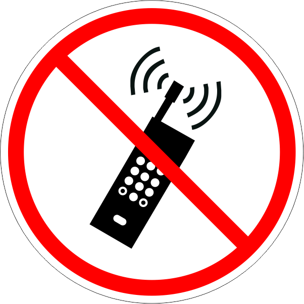 ISO Prohibited - P013 No Mobile Phones