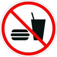 ISO Prohibited - P022 No Eating or Drinking