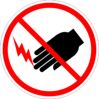 ISO Prohibited - Do Not Touch Electrical Hazard