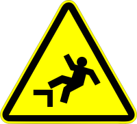 ISO Warning - W008 Drop Fall