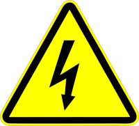 ISO Warning - W012 Dangerous Voltage