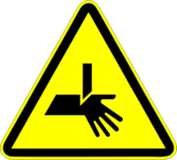 ISO Warning - Hand Cut - Straight Blade