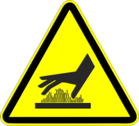 ISO Warning - Hot Surface