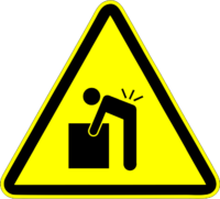 ISO Warning - Lifting Hazard
